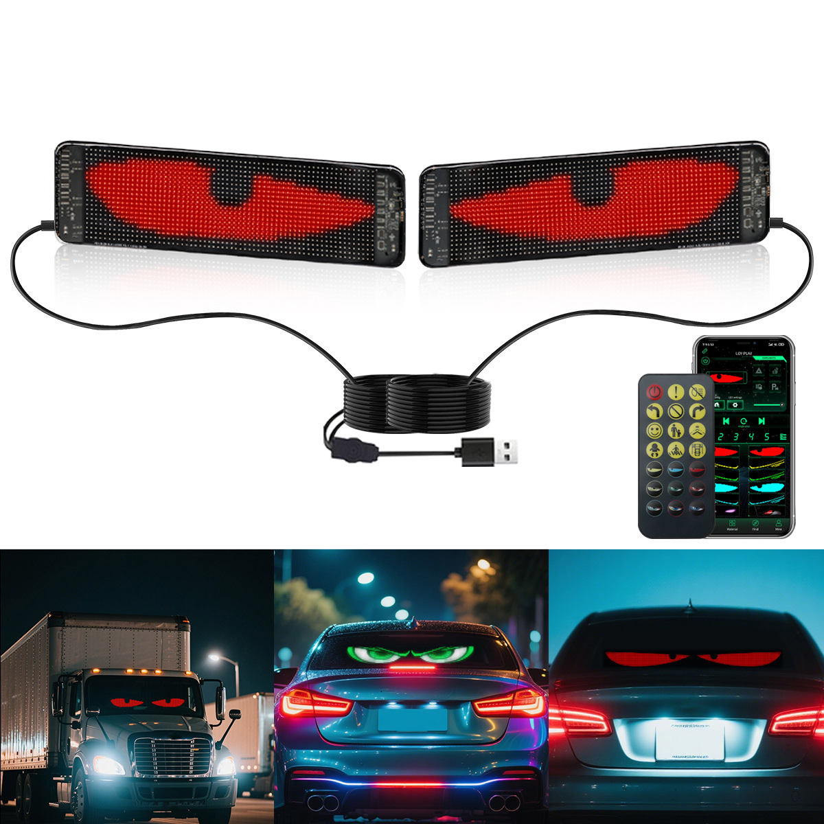Car Led Light - Светодиодный автомобильный мягкий экран, гибкий рекламный