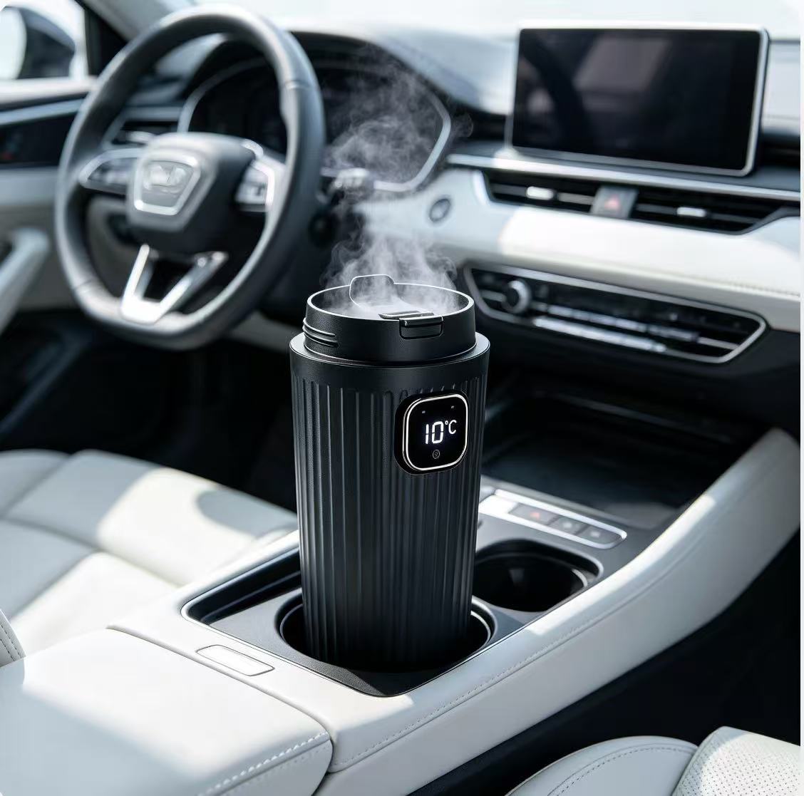Car Air Freshener - Портативный автомобильный увлажнитель воздуха с цифровым