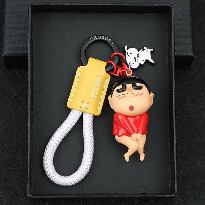 Car Accessories Japanese - Аниме-брелок с милой фигуркой Шин-чана, парный