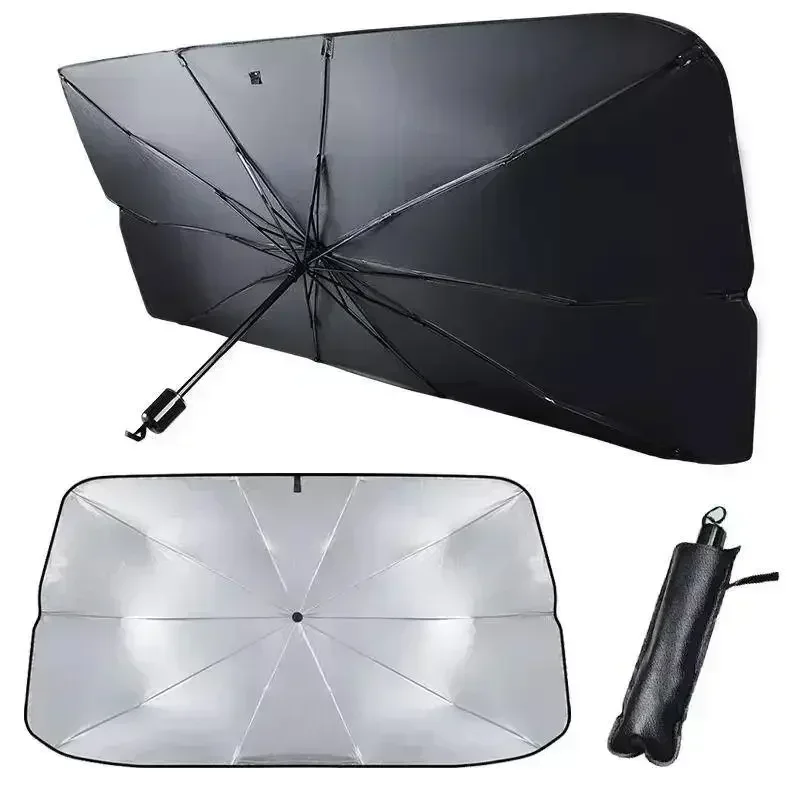 Windshield Sun Shade - Солнцезащитный зонт-шторка для лобового стекла автомобиля,