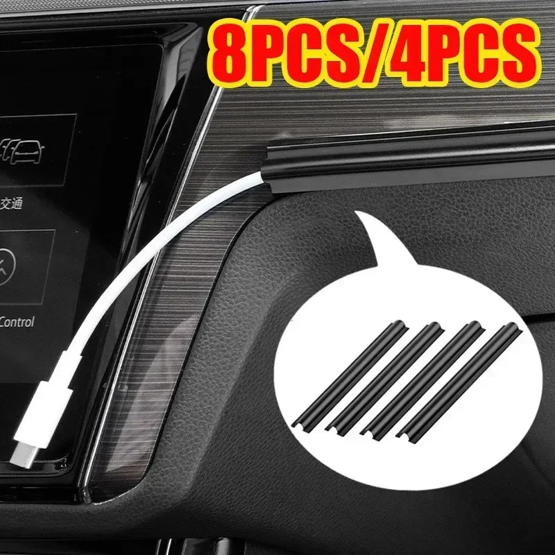 4/8 шт. Универсальные скрытые  – обзор и цена Car Cable Organizer
