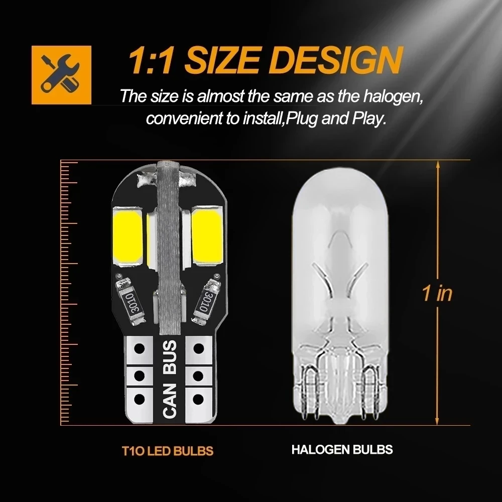 20/10 шт. Светодиодные лампы W – обзор и цена Car Led Light