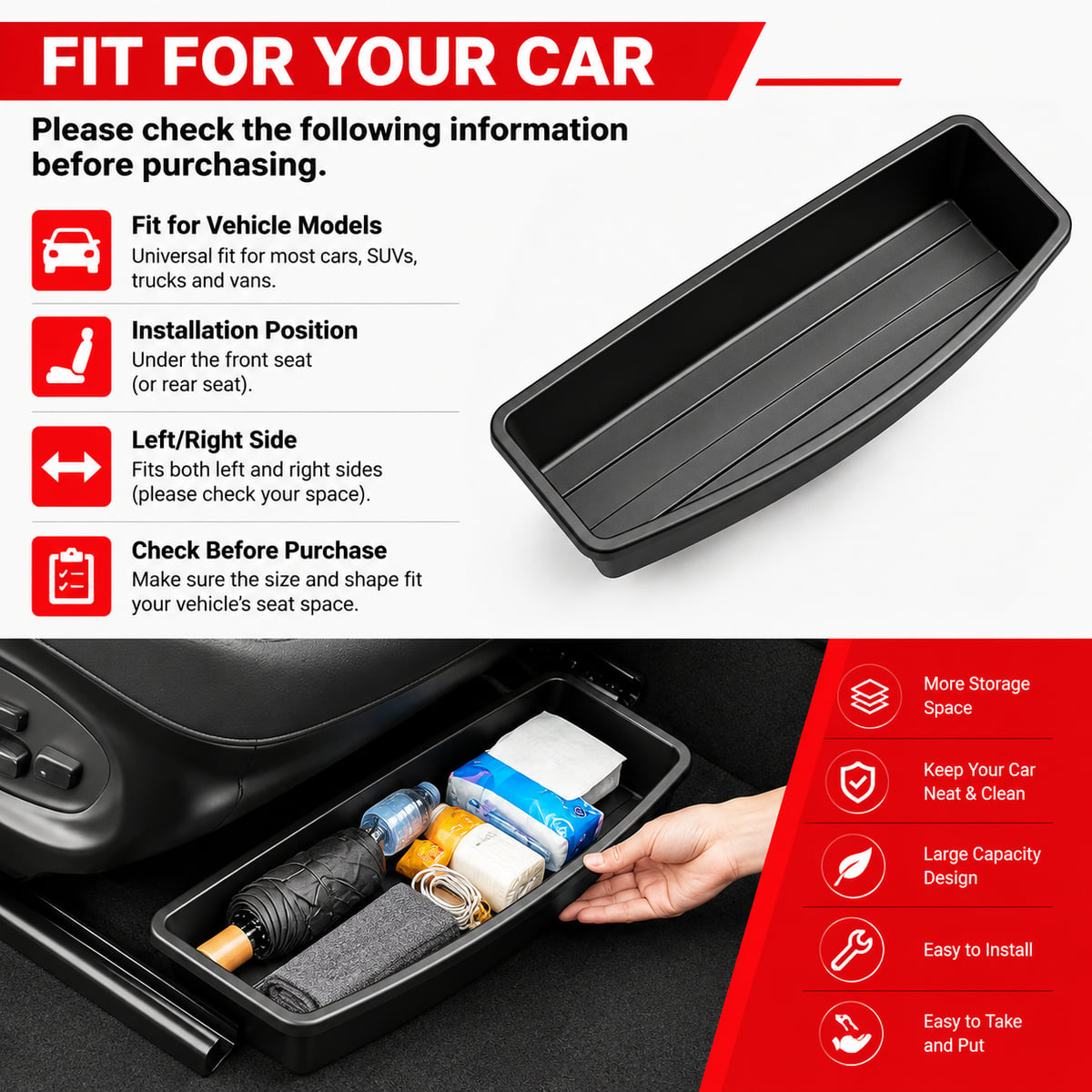 PINMOAP – подседельный органай – обзор и цена Car Cable Organizer