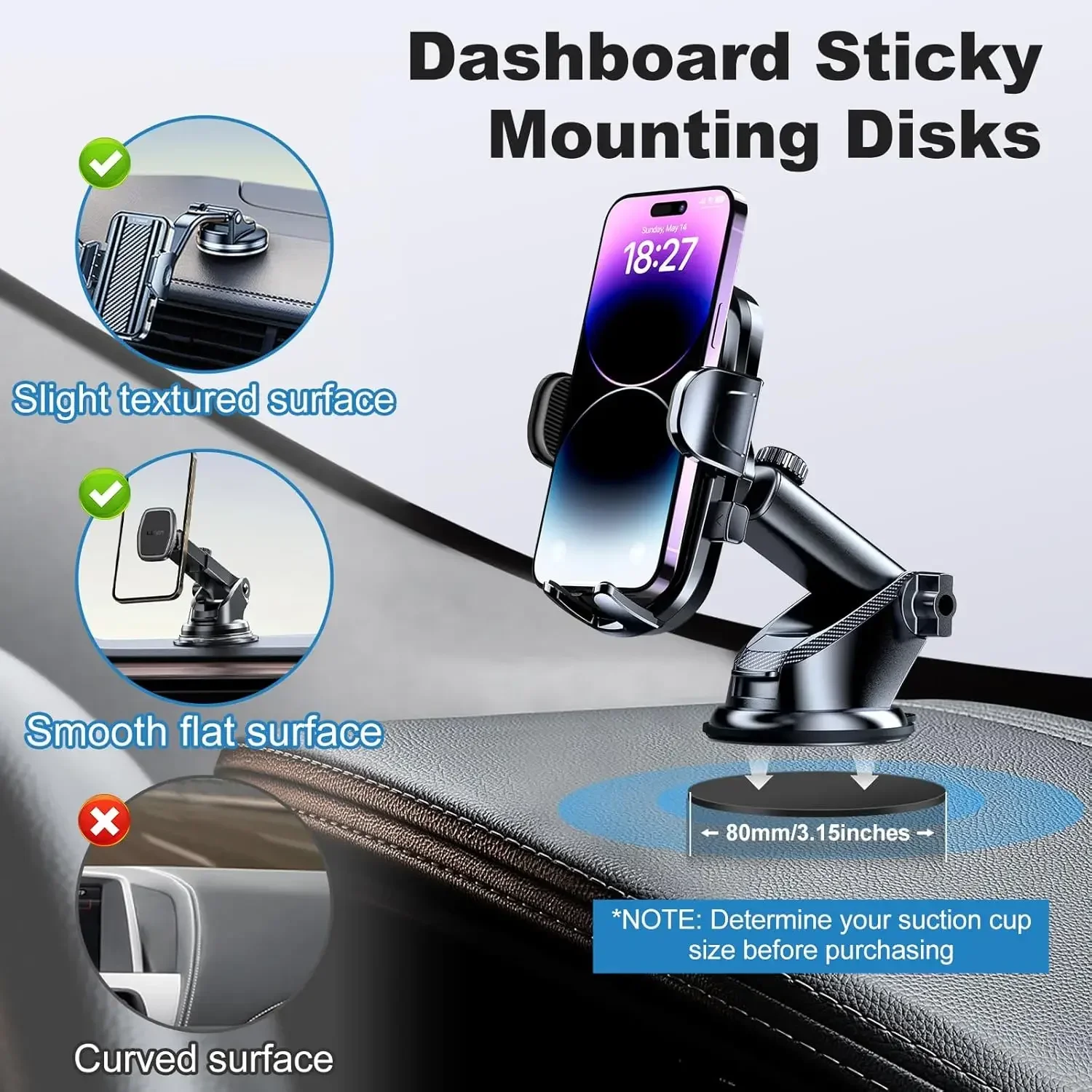 Универсальный набор клейких по – обзор и цена Car Phone Holder